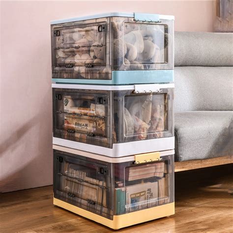 foldable storage box with doors